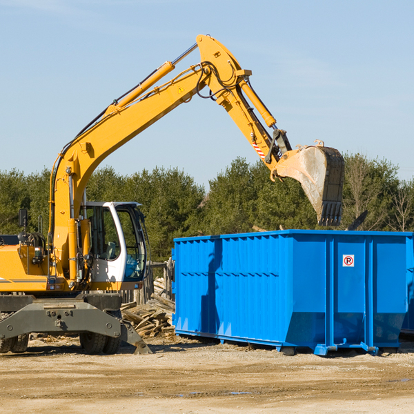 are there any restrictions on where a residential dumpster can be placed in Sandusky